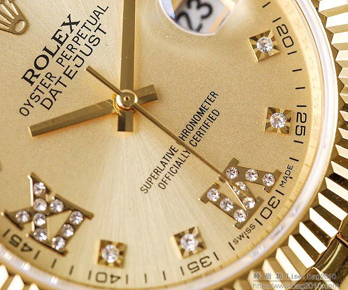 ROLEX勞力士 日誌月相型 904蠔式鋼 18k微納米電鍍金 五珠帶 三度防水性能 全自動進口機械男表  wssb5063